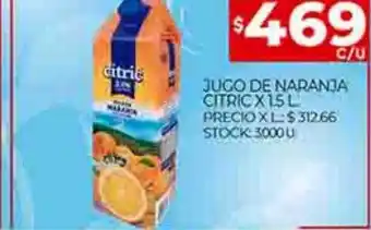 Supermercados DIA Jugo de naranja citric oferta