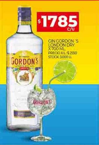 Supermercados DIA Gin gordon's london dry oferta