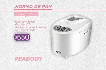 Cuotas del Sur Horno de pan peabody oferta