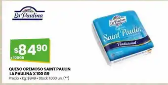 Punto Mayorista Queso cremoso saint paulin la paulina oferta