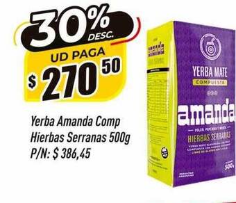 Supermercados Comodin Yerba amanda comp hierbas serranas oferta