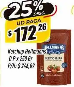 Supermercados Comodin Ketchup hellmann's oferta
