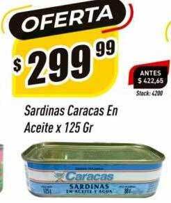 Supermercados Comodin Sardinas caracas en aceite oferta