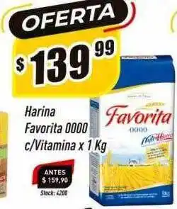 Supermercados Comodin Harina favorita 0000 c vitamina oferta