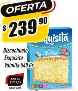 Supermercados Comodin Bizcochuelo exquisita vainilla oferta