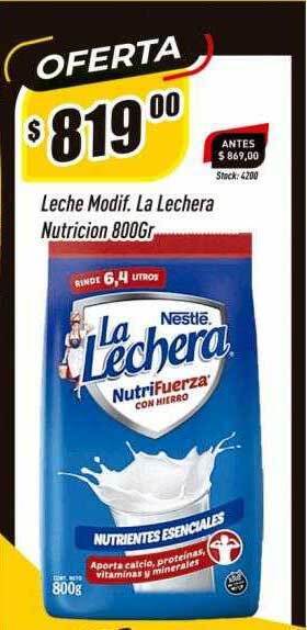Supermercados Comodin Leche modif. la lechera nutricion oferta