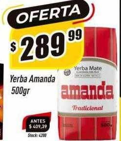 Supermercados Comodin Yerba amanda oferta