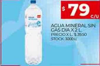 Supermercados DIA Agua mineral sin gas dia oferta