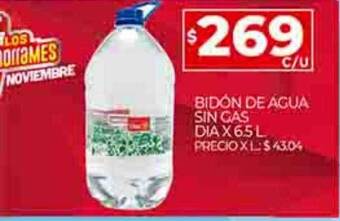 Supermercados DIA Bidón de água sin gas dia oferta