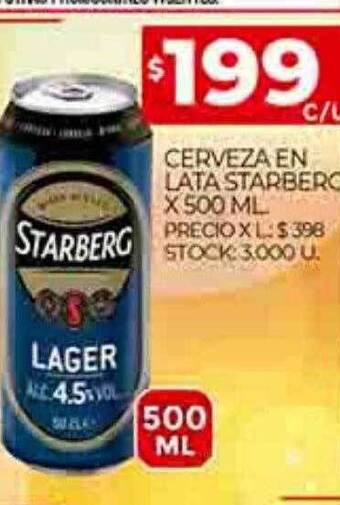 Supermercados DIA Cerveza en lata starberg oferta