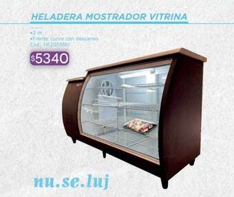 Cuotas del Sur Heladera mostrador vitrina oferta