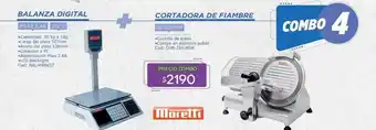 Cuotas del Sur Balanza digital + cortadora de fiambre oferta