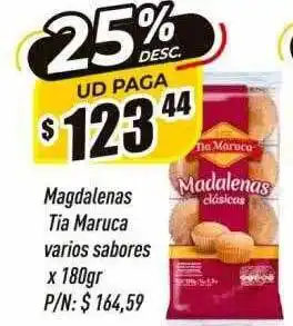 Supermercados Comodin Magdalenas tia maruca varios sabores oferta