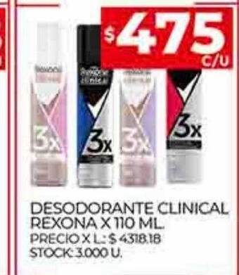 Supermercados DIA Desodorante clinical rexona oferta
