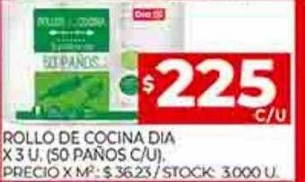 Supermercados DIA Rollo de cocina dia oferta