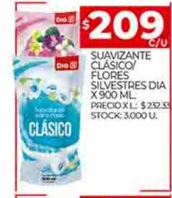 Supermercados DIA Suavizante clásico flores silvestres dia oferta