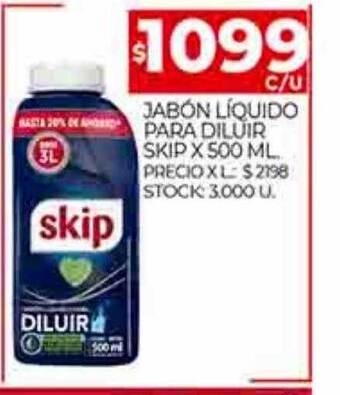 Supermercados DIA Jabón líquido para diluir skip oferta