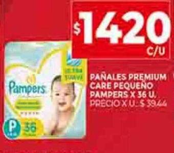 Supermercados DIA Pañales premium care pequeño pampers oferta