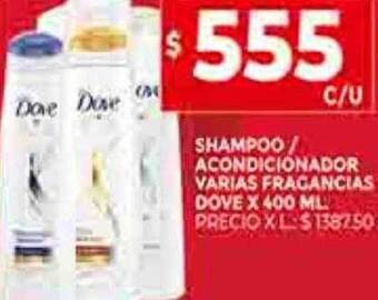 Supermercados DIA Shampoo acondicionador varias fragancias dove oferta