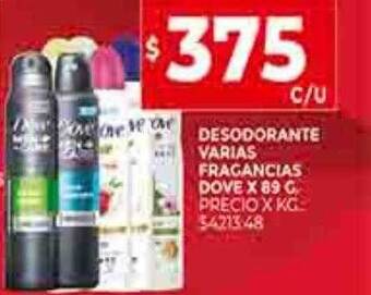 Supermercados DIA Desodorante varias fragancias dove oferta