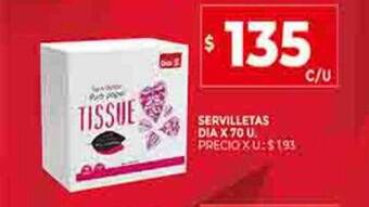 Supermercados DIA Servilletas dia oferta
