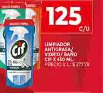 Supermercados DIA Limpiador antigrasa vidrio baño cif oferta