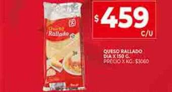 Supermercados DIA Queso rallado dia oferta