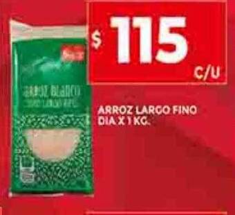 Supermercados DIA Arroz largo fino dia oferta