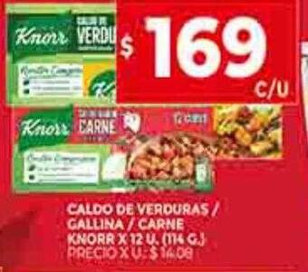 Supermercados DIA Caldo de verduras gallina carne knorr oferta