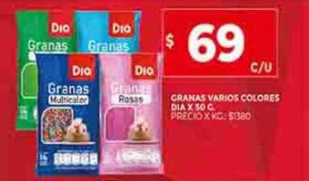 Supermercados DIA Granas varios colores dia oferta