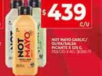 Supermercados DIA Not mayo garlic oliva salsa picante oferta