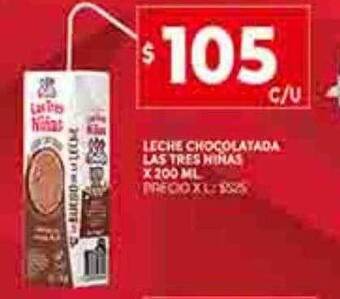Supermercados DIA Leche chocolatada las tres niñas oferta