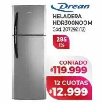 Naldo Lombardi Drean heladera hdr300noom oferta