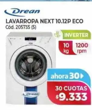 Naldo Lombardi Drean lavarropa nextt 10.12p eco oferta
