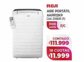 Naldo Lombardi Rca aire portátil aapr12kp oferta