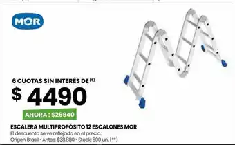 Punto Mayorista Escalera multipropósito 12 escalones mor oferta