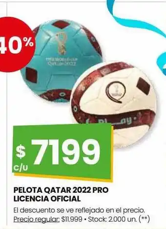 Punto Mayorista Pelota qatar 2022 pro licencia oficial oferta