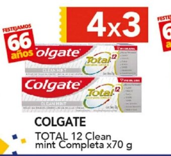 Nini Mayorista Colgate Total 12 Clean mint Completa x70g oferta
