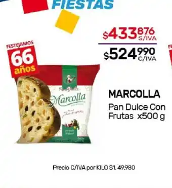 Nini Mayorista Marcolla Pan Dulce Con Frutas x500 g oferta