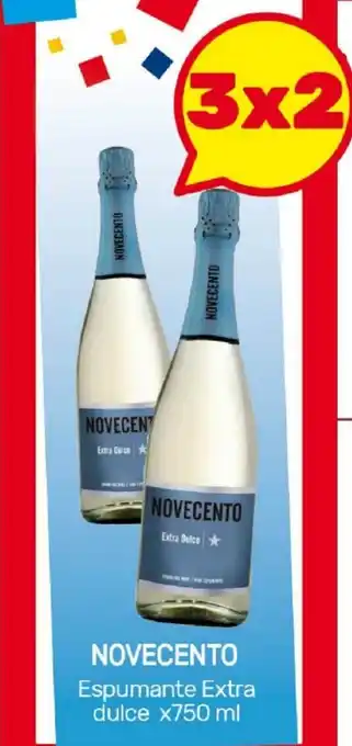 Nini Mayorista Novecento Espumante Extra Dulce x750 ml oferta