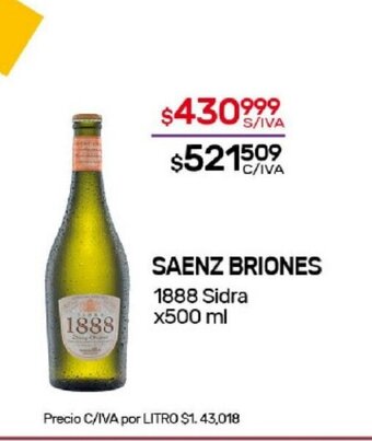 Nini Mayorista Saenz Briones 1888 Sidra x500 ml oferta
