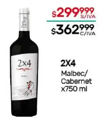 Nini Mayorista 2X4 Malbec/Cabernet x 750ml oferta