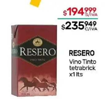 Nini Mayorista Resero Vino Tinto Tetrabrick x 1lts oferta