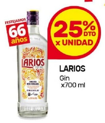 Nini Mayorista Larios Gin x 700ml oferta