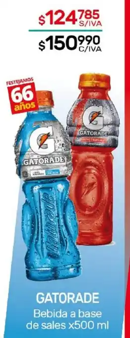 Nini Mayorista Gatorade Bebida a Base de Sales x 500ml oferta
