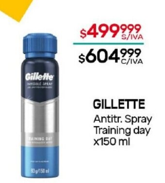 Nini Mayorista Gillette Antitr. Spray Training Day x 150ml oferta