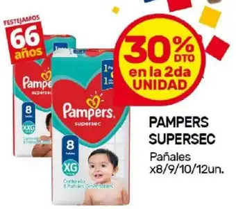 Nini Mayorista Pampers Supersec Pañales x 8/9/10/12un oferta