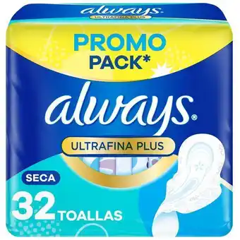 Coto Toallitas femeninas always seca ultrafina plus 32 un oferta