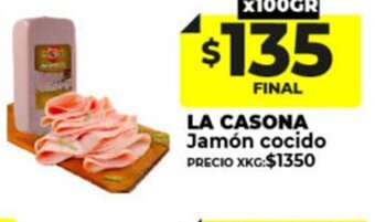 Supermayorista Vital La Casona Jamon Cocido oferta