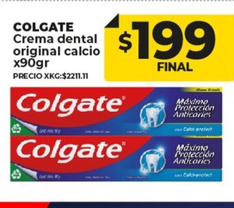 Supermayorista Vital Colgate Crema Dental Original Calcio x90gr oferta